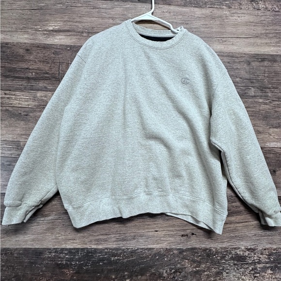 Champion Other - Champion Gray Oversized Crewneck Hoodie